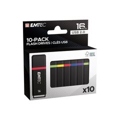 EMTEC K100 - USB flash drive - 16 GB - USB 2.0  | ECMMD16GK102P10