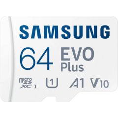 Samsung EVO Plus 2024 R160 microSDXC 64GB Kit, UHS-I U1, A1, Class 10 MBMC64SAEU