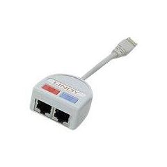 Lindy UTP Port Doubler - Network splitter - RJ-45 (M) to  | 34002