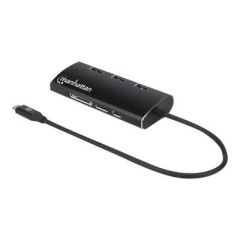 Manhattan USB-C Dock/Hub with Card Reader, Ports (x6) Et | 152440