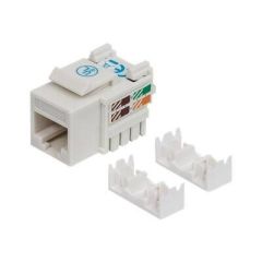 Intellinet Keystone Jack, Cat6, UTP, Punch-down, White - | 210591