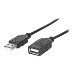Manhattan USB-A to USB-A Extension Cable, 1.8m, Male to  | 338653