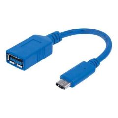 Manhattan USB-C to USB-A Cable, 15cm, Male to Female, 5  | 353540
