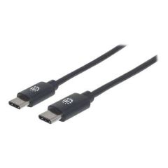 Manhattan USB-C to USB-C Cable, 3m, Male to Male, Black, | 354882
