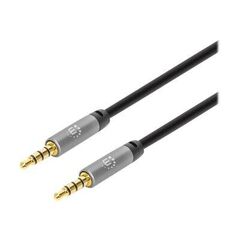Manhattan Stereo Audio 3.5mm Cable, 5m, Male/Male, Slim  | 356015