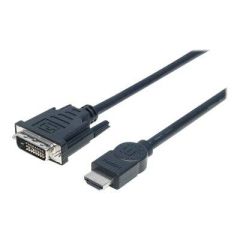 Manhattan HDMI to DVI-D 24+1 Cable, 3m, Male to Male, Bl | 372510
