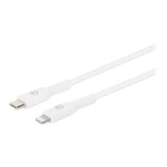 Manhattan USB-C to Lightning Cable, Charge & Sync, 1m, W | 394512