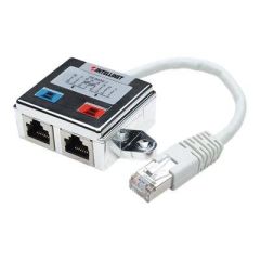 Intellinet 2-Port Modular Distributor, Cat5e, FTP, allow | 504195