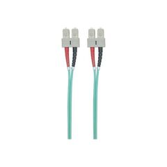 Intellinet Fibre Optic Patch Cable, OM3, SC/SC, 2m, Aqua | 750837