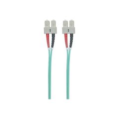 Intellinet Fibre Optic Patch Cable, OM3, SC/SC, 2m, Aqua | 750837