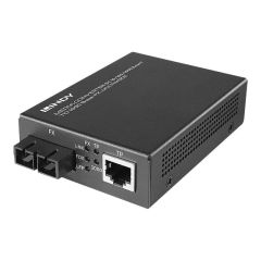 LINDY - Fibre media converter - 100Mb LAN, GigE (optical) | 25119