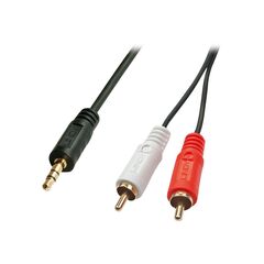 Lindy Premium - Audio cable - RCA x 2 (M) to stereo mini  | 35683