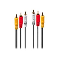 Lindy Premium - Video / audio cable - composite video / a | 35690