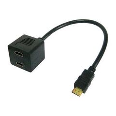 Techly Video Splitter Cable HDMI M to 2 x HDMI  | ICOC-HDMI-F-002