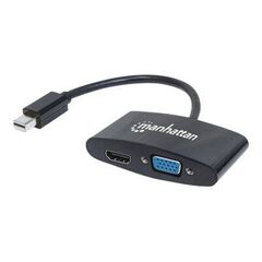 Manhattan Mini DisplayPort 1.2 to HDMI or VGA Adapter Ca | 152709