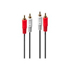 Lindy Premium - Audio cable - RCA x 2 (M) to RCA x 2 (M)  | 35664