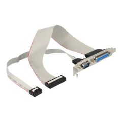 DeLOCK - Serial / parallel panel - DB-9, DB-25 to 25 PIN  | 83445