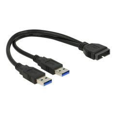 DeLOCK - USB internal to external cable - 19 pin USB 3.0  | 83910