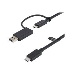 StarTech.com 3ft (1m) USB C Cable w/ USB-A Adapter Don | USBCCADP