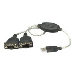 Manhattan USB-A to 2x Serial Ports Converter cable, 45cm | 174947