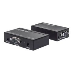 Manhattan VGA Cat5/5e/6 Extender, Extends video and audi | 177344