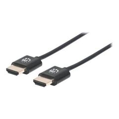Manhattan HDMI Cable with Ethernet (Ultra Thin), 4K@60Hz | 394352