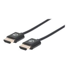 Manhattan HDMI Cable with Ethernet (Ultra Thin), 4K@60Hz | 394376