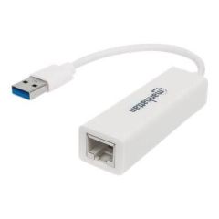 Manhattan USB-A Gigabit Network Adapter, White, 10/100/1 | 506847