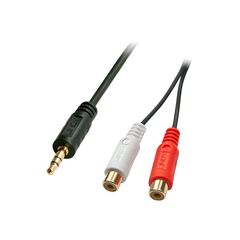 Lindy Premium - Audio adaptor - 0.08 mm² - RCA x 2 (F) to | 35678