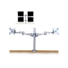 Lindy Dual Adjustable LCD Arms - Mounting component (2 ar | 40697