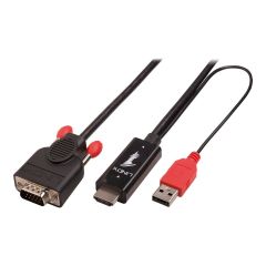 Lindy HDMI to VGA Adapter cable - Video converter - HDMI  | 41456