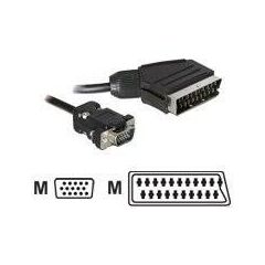 Delock - Video cable - VGA - HD-15 (VGA) male to SCART ma | 65028