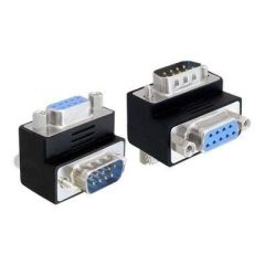 DeLOCK - Serial adapter - DB-9 (F) to DB-9 (M) - 90° conn | 65264
