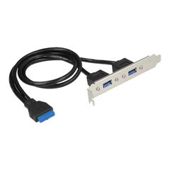 DeLOCK Slot bracket - USB panel - USB Type A (F) to 19 pi | 84836