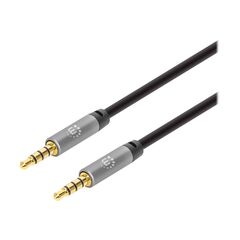 Manhattan Stereo Audio 3.5mm Cable, 1m, Male/Male, Slim  | 355988
