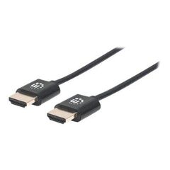 Manhattan HDMI Cable with Ethernet (Ultra Thin), 4K@60Hz | 394369