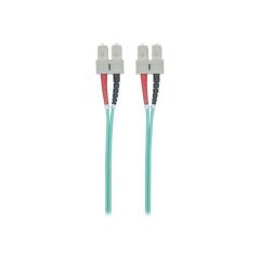 Intellinet Fibre Optic Patch Cable, OM3, SC/SC, 5m, Aqua | 750844