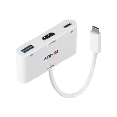 Lindy - Adapter - 24 pin USB-C male to HDMI, USB Type A,  | 43340