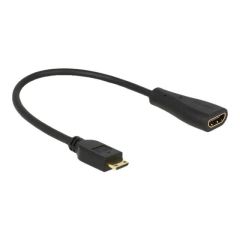 DeLOCK - HDMI with Ethernet cable - mini HDMI (M) to HDMI | 65650