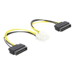 DeLOCK - Power cable - SATA power (M) to 8 pin EPS12V (M) | 83020