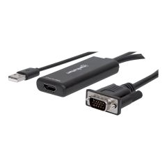 Manhattan VGA and USB-A to HDMI Converter, Analog VGA Vi | 152426