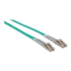 Intellinet Fibre Optic Patch Cable, OM3, LC/LC, 5m, Aqua | 750080
