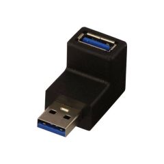 Lindy USB 3.0 90 Degree Up Type A Male to Female Right An | 71261