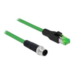 DeLOCK - Network cable - 4 pin M12 (M) to RJ-45 (M) - 2 m | 85438