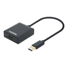 Manhattan USB-A to HDMI Cable, 1080p@60Hz, Converts USB  | 153690