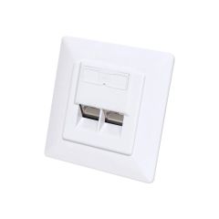 Intellinet - Wall plate - Cat6a 10G - with labeling wind | 771917