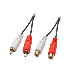 Lindy Premium - Audio extension cable - RCA x 2 (M) to RC | 35673