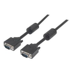 Manhattan VGA Monitor Cable (with Ferrite Cores), 3m, Bl | 317733