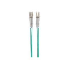 Intellinet Fibre Optic Patch Cable, OM3, LC/LC, 2m, Aqua | 750134