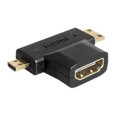 Delock - HDMI splitter - HDMI female to mini HDMI, micro  | 65446